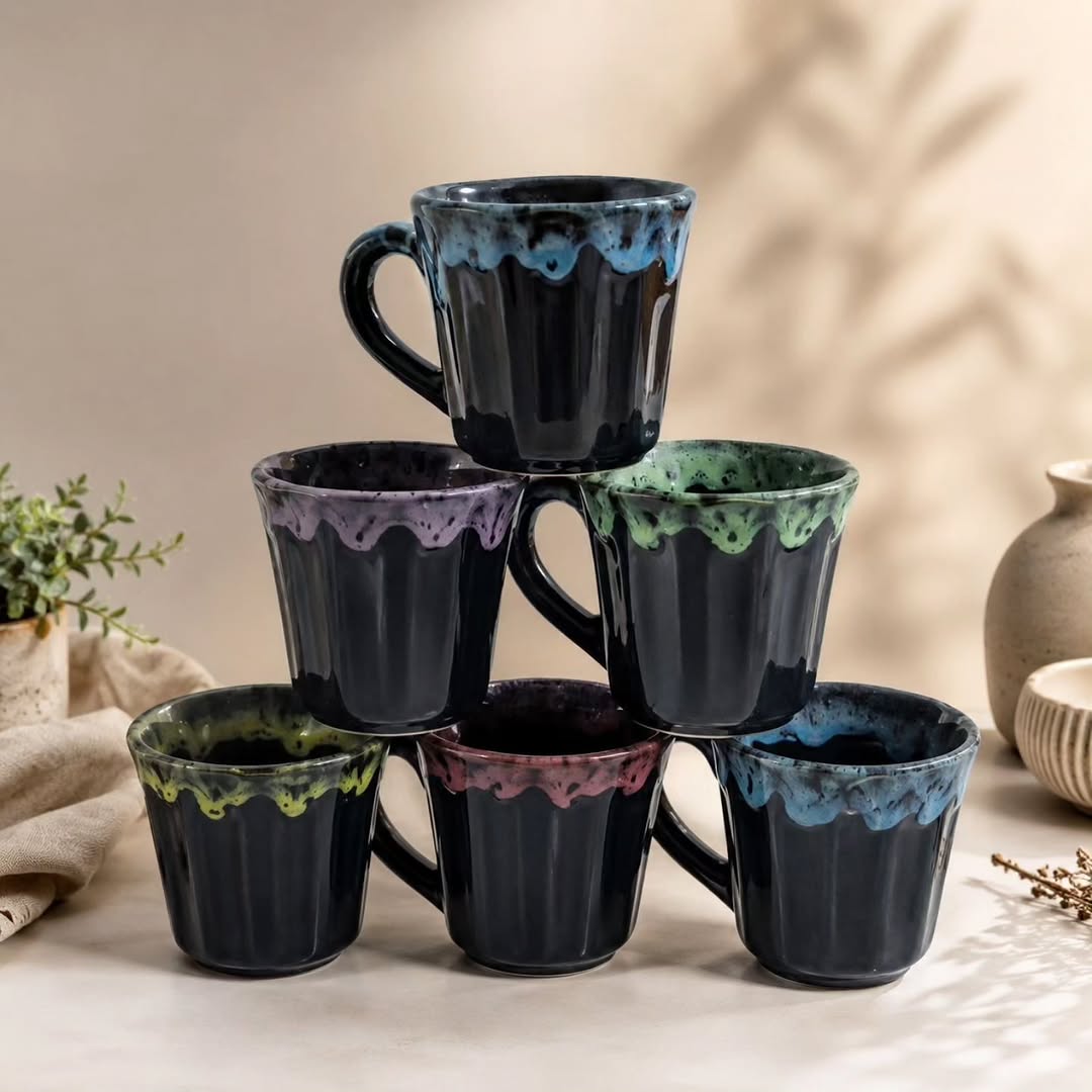 فنجان قهوه خوری سرامیکی ۶ عددی
