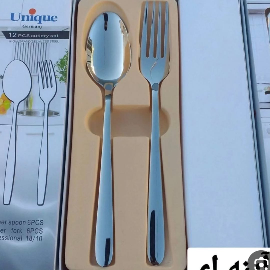قاشق و چنگال گرم بالا یونیک جعبه سفید